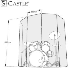 S-Castle 드럼쉴드(차음판) 에스캐슬 190 시리즈 / 에스캐슬 XLS Series 드럼쉴드 190Cm높이 / 6~8장